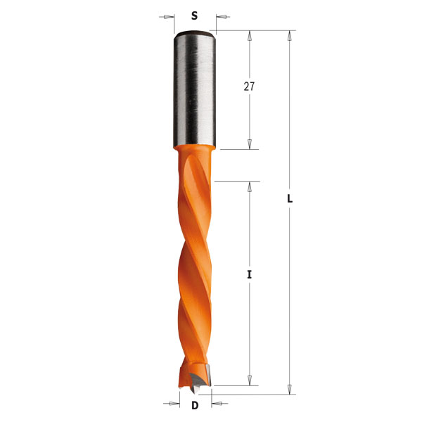 Τρυπάνια πολυτρύπανου τρυπήματος CMT 4 flute dowel drills series:373